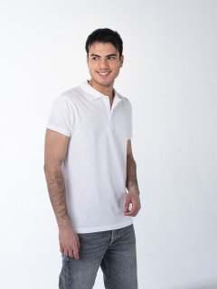 Белая рубашка ПОЛО мужская