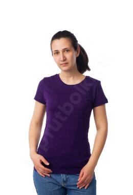 Фиолетовая женская футболка Фиолетовая женская футболка