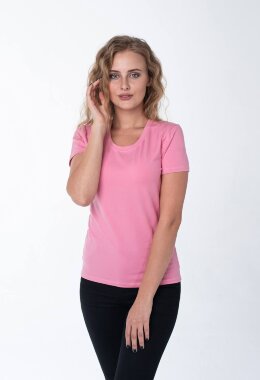 Женская розовая футболка Женская розовая футболка